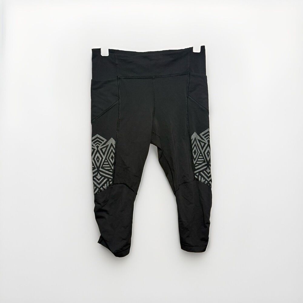 Lululemon Stash It Crop Women's Size 6 Luxtreme 27 x 16 Black Leggings (A6)